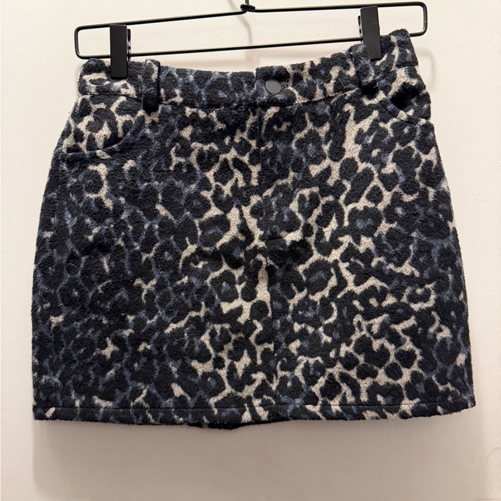 Wild Honey Cheetah Print Mini Skirt